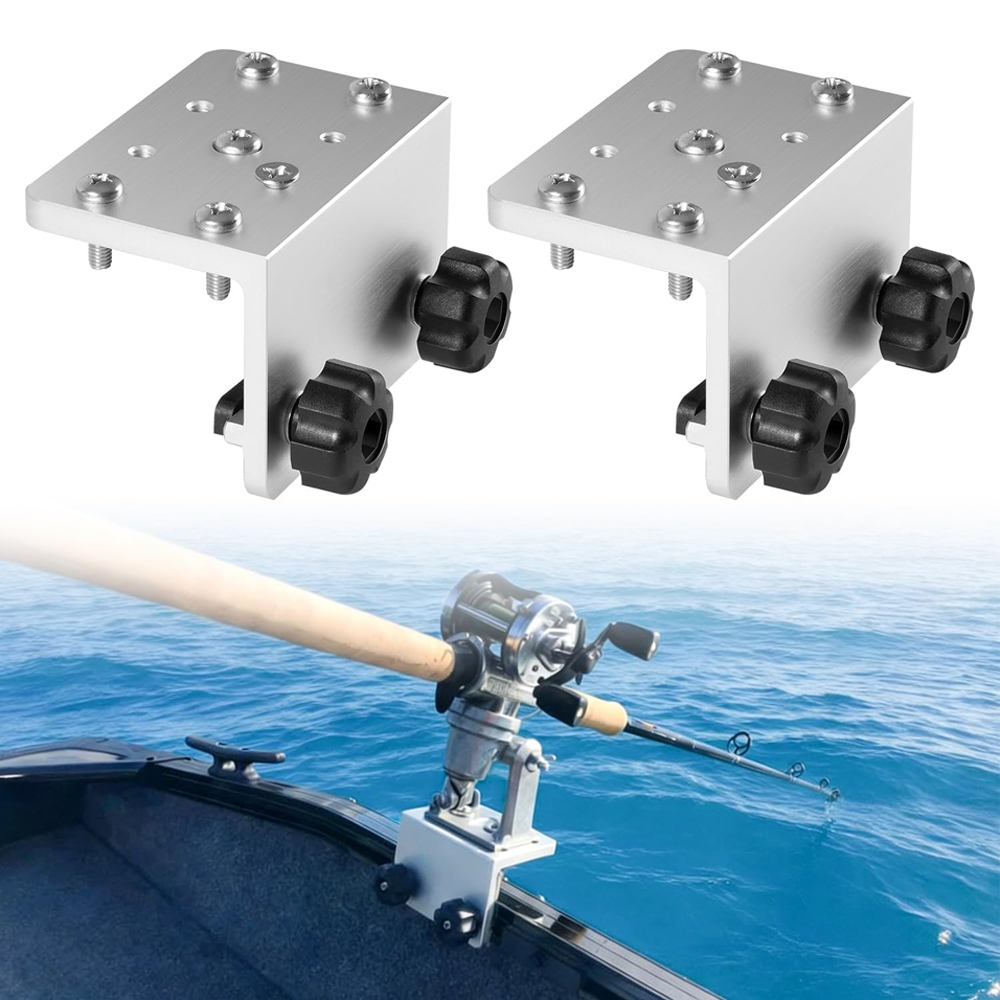 Fish Finder Mount - 2-pack 90 ° Bootgunnel-bevestigingsbeugels voor hengelhouders,